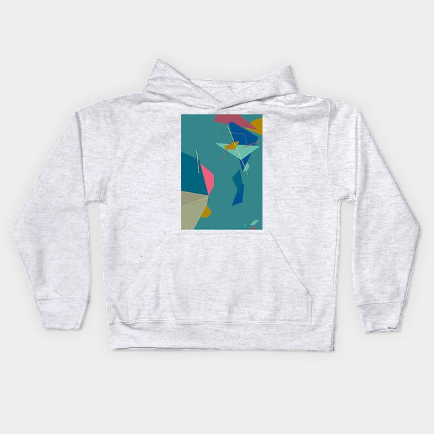 Abstract#159 Kids Hoodie by process22